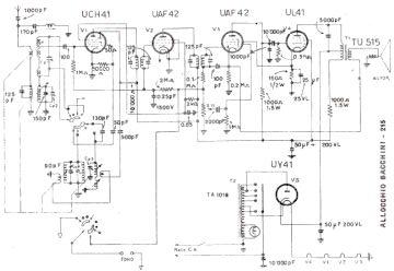 Allocchio Bacchini 215 schematic circuit diagram